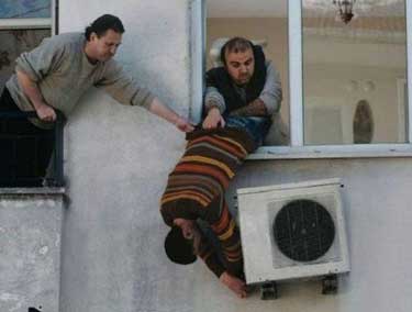 three men voiding their air conditioning unit warranty