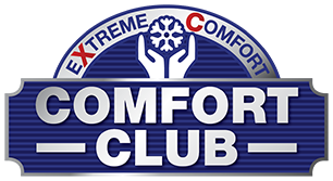 Extreme Comfort Air Conditioning & Heating Comfort Club logo for AC repair and HVAC maintenance